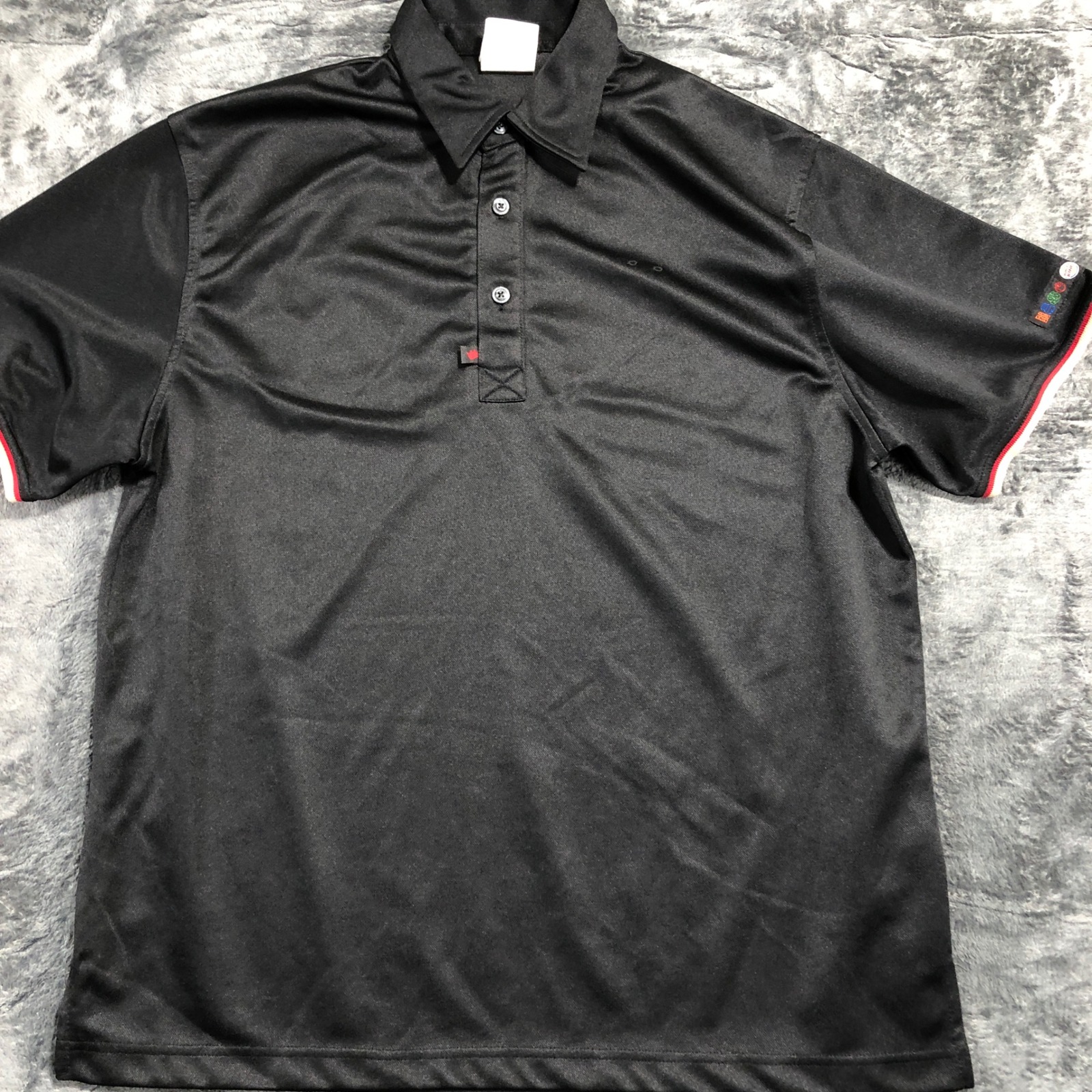 Fast Food Restaurant Employee Polo Shirt Mens L Black Work Uniform Top